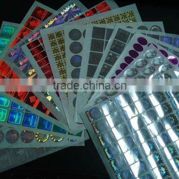 Holographic anti-counterfeit laser sticker