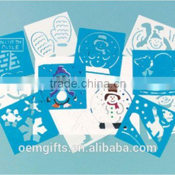 Hot PP Stencils or PVC Stencils Customized Shaped Drawing Christmas Stencils