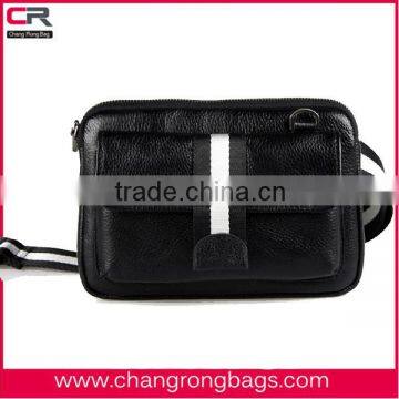 2014 fashion and designer leather waist bag for men