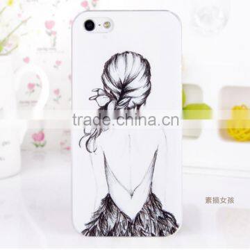 2014 Wholesale carton picture plastic phone case for iphone 5/5s shenzhen