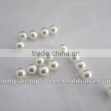 Decorative hole beads with white color in bulk price from china factory