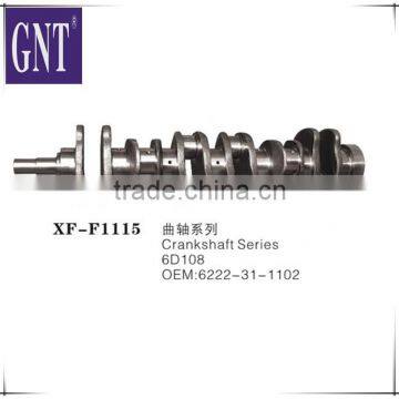 6222-31-1102 excavator 6D108 Crankshaft