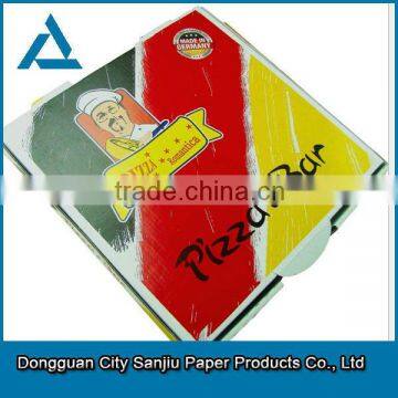 customized Die cutting disposable recyclable corrugated paper pizza box