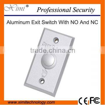 Aluminum door exit release push button switch for access control aluminum exit button X07N with NO/NC/COM