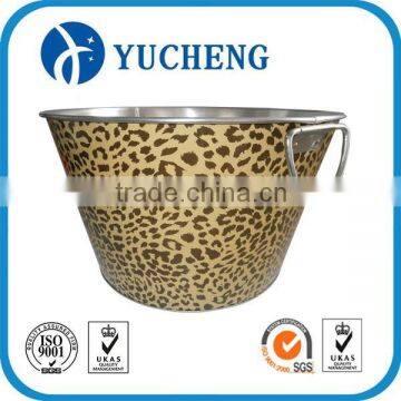 Chinese supplier exquisite fancy metal tin bucket