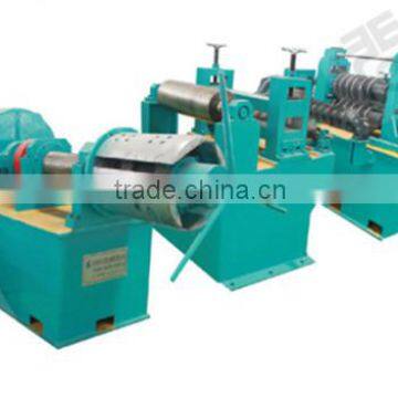 High speed metal sheet slitting machine line