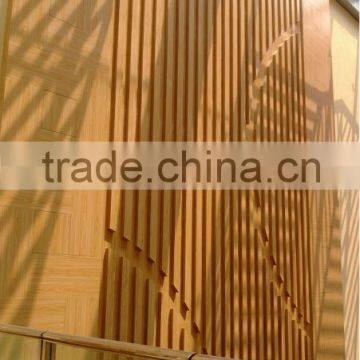 Broad range of finishes and appearance decorative wood plastic composite louver