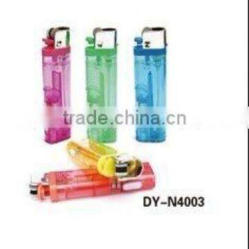 plastic cigarette refillable LED flint lighter