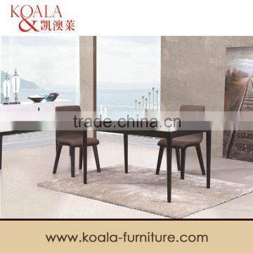 2016 New Design Marble Top Dining Table with Soild Wood Leg A205#