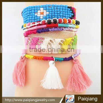 Wholesale Handmade Boho Style Magnetic Clasp Brazil Braid Beads Friendship Bracelet