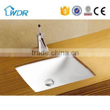 Bathroom sanitary ceramic rect under counter wash basin