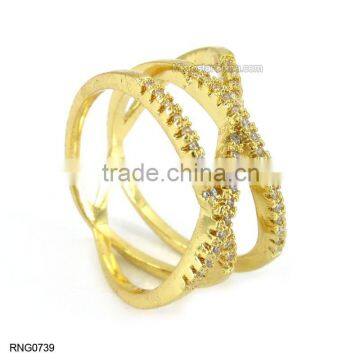 New Five-pointed Star Copper Zircon Diamond Ring For Girls photo-2