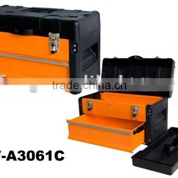 Iron tool box with drawer