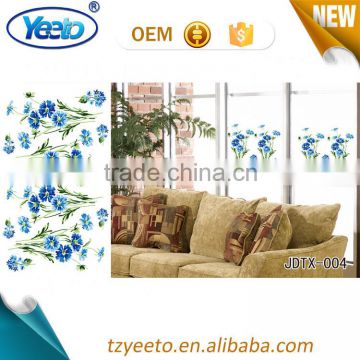 Flower Decor PVC Static Cling Window Self Adhesive Film