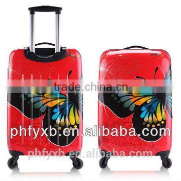 Beauty Butterfly Printing Luggag Fashion for Women ABS&PC Carry on Luggage Two Size 20'' 24 Trolley Luggage Set for Travel photo-3