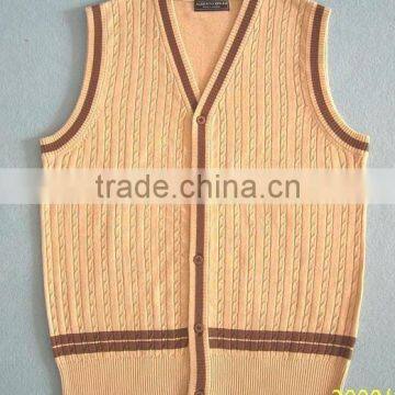 Wool School Vest Sweater