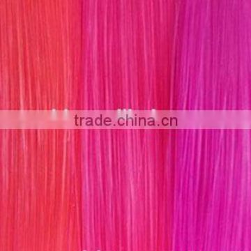 ombre synthetic fiber hair weaving mixed color hair weft