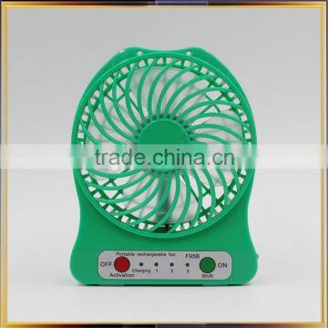 Usb Table Rechargeable Mini Fan With Led Lights photo-4