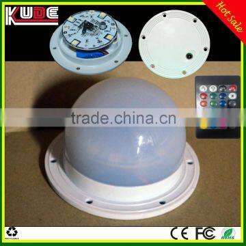 bottom dimensions 85mm SMD RGB lamp round LED light base with rechargeable battery