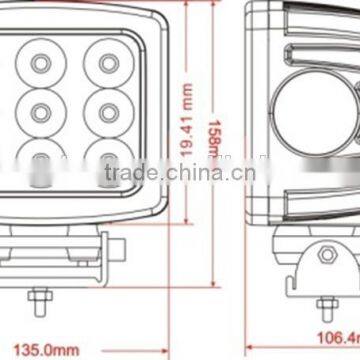 CRE Highpower Performance Vehicle LED Work Light,for ATV SUV TRUCK JEEP Offroad Vehicles(SR-LW-90A,90W)Spot or Flood Beam,CRE photo-2