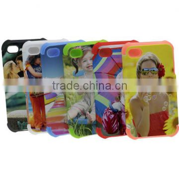 Phone Case for Iphone 5/5s; 3D Sublimation Phone Case; 3D Silicone Dual protect Case for iPhone 5/5s