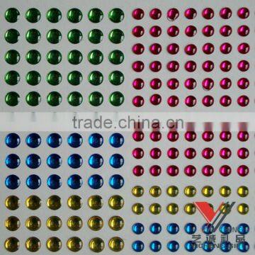 hot sale small colorful bead crystal sticker