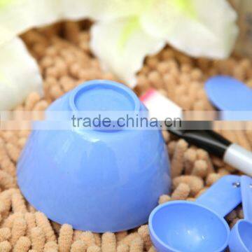 Household Daily Necessities Wholesale Beauty Mask Bowl Plastic Bowl Spoon Brush Stick Tool Kit Mixed Batch Five Colors Bowl