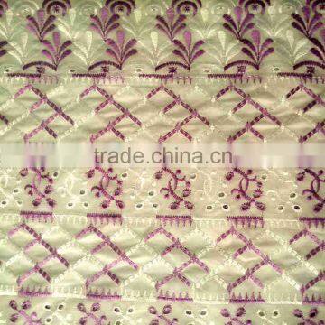CHINA SUPPLIER T/C HEAVY ALLOVER EMBROIDERY FABRIC photo-5