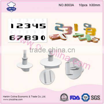Creative numbers fondant cake decorating tools plunger cookie cutter