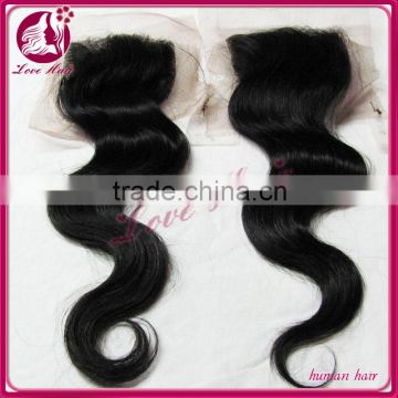 Aliexpress hot selling natural color original Brazilian virgin hair bundles with lace closure