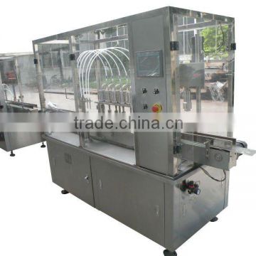 Automatic Compact Filling Line With Cover For Cosmetic Bottles