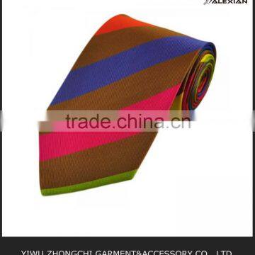 various colors silk striped necktie