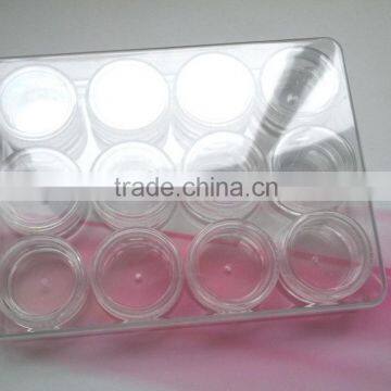 3g 5g Cosmetic Cream Jar 12pcs Sets Travel Kit Cream Jar Nail Bottles, Small Round Bottles