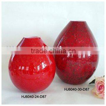 Murano Glass Vase in Red