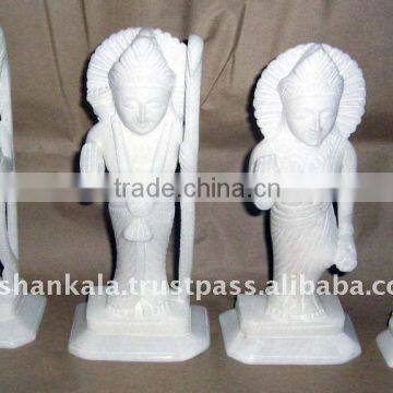 White Marble Ram Darbar Statue