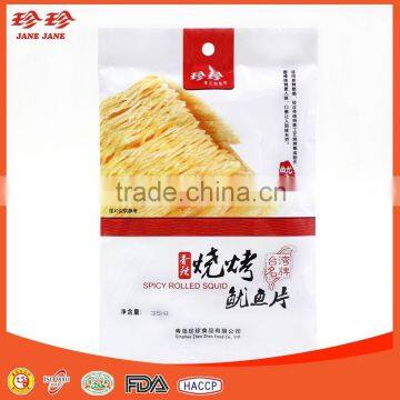 Chinese Prickly Ash Flavor Spicy Prepared Rolled Seafood Snacks