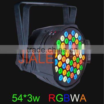 RGBWA 54pcs 3W DMX Led par light