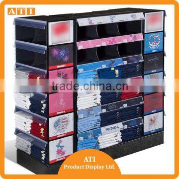 Durable acrylic merchandise display retail display merchandise shelf for clothes