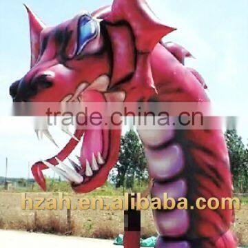 Giant Inflatable Red Dragon Head for Outdoor Decoration