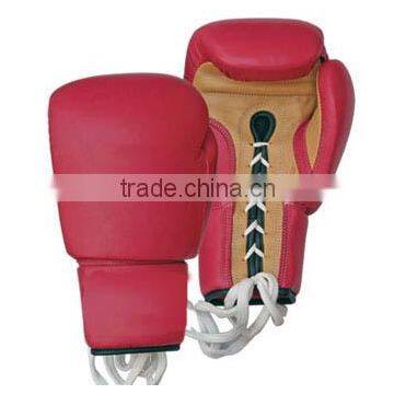 Red Golden Color Boxing Gloves