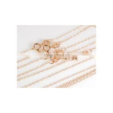 rose gold plated silver necklaces