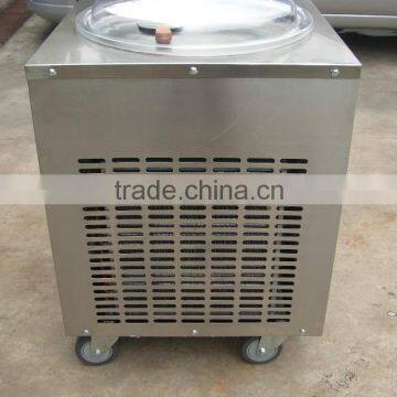 DHL Air Express to Door Worlwide Frozen Yogurt Rolls Fry Ice Cream Machine With Real Fruits photo-6