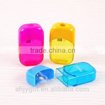 Ellipse Transparent Color Plastic Pencil Sharpener