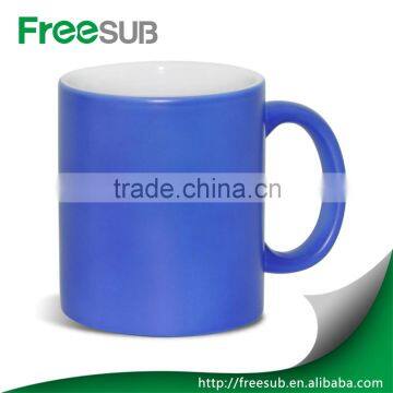 11OZ high quality factory directly ceramic magic mug, sublimation magic mug