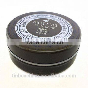 round fashionable mini tin box for lip balm storage