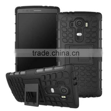 For LG G4 Smartphone Case Cover, PC Silicone Shockproof Stand Case for LG G4 Mobile Phone photo-3