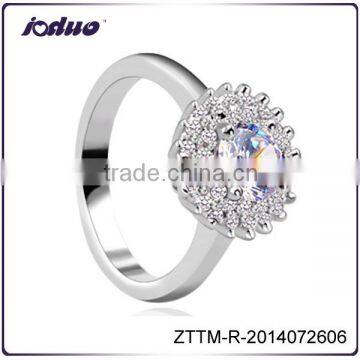 Fashion Women AAA Grade Zircon Flower Charm Party Rings Wholesale ZTTM-R-2014072606