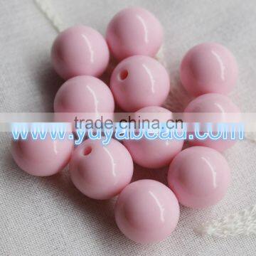 Assorted of Cheapest Acrylic Gumball Beads Round Smooth Ball Beads for Necklace Design