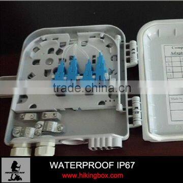 Outdoor ftth distribution box in white