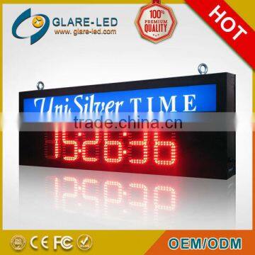 High quality Outdoor waterproof IP65 RF programmable LED time sign